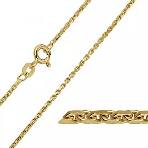BNH Anker facet halskette aus 14 Karat Gold 80 cm x 1,4 mm
