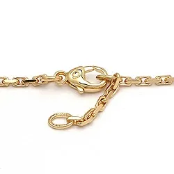 Einfacher BNH Fußkette aus 14 Karat Gold 24-26 cm x 2,0 mm