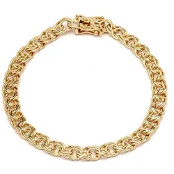 BNH Bismark-Armband aus 14 Karat Gold 18,5 cm x 4,5 mm