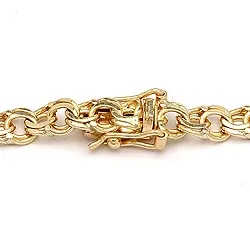 BNH Bismark-Armband aus 14 Karat Gold 18,5 cm x 4,5 mm