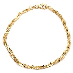 BNH Singapore Armband aus 14 Karat Gold 17 cm x 2,3 mm