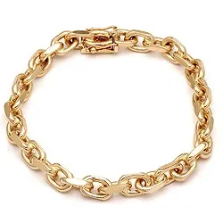 BNH Anker facet armband aus 14 Karat Gold 18,5 cm x 6,0 mm