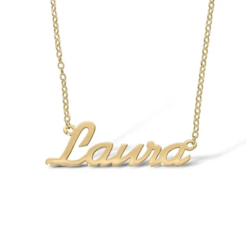 Namenskette mit Anhänger in 9 Karat Gold - My Letter