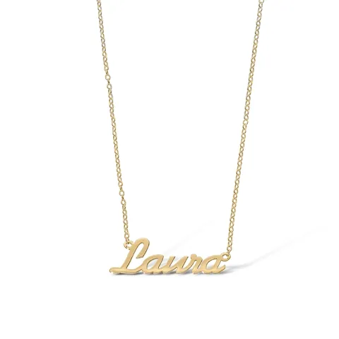 Namenskette mit Anhänger in 9 Karat Gold - My Letter