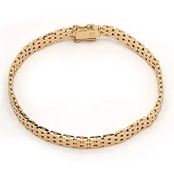 BNH Gliederarmband aus 14 Karat Gold 21,0 cm x 5,0 mm