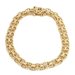 Armband aus 14 Karat Gold 18,5 cm x 6,5 mm