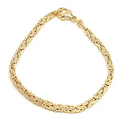 Königarmband aus 14 Karat Gold 18,5 cm x 3,2 mm