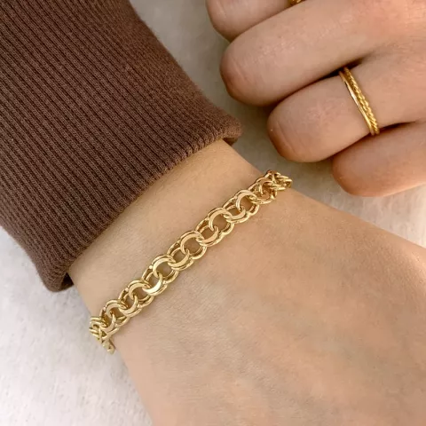 BNH Bismark-Armband aus 8 Karat Gold 21,0 cm x 6,1 mm