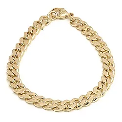 BNH Panzerarmband aus 8 Karat Gold 18,5 cm x 6,1 mm