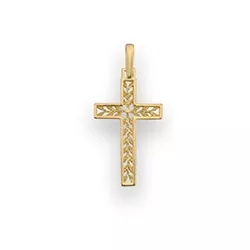 Elegant Kreuzanhänger aus 8 Karat Gold