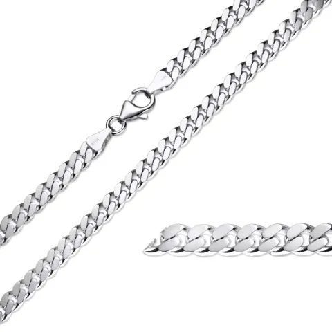 BNH Panzerhalskette aus Silber 80 cm x 5,4 mm