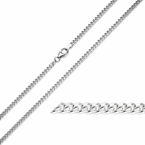 BNH Panzerarmband aus Silber 21 cm x 2,7 mm