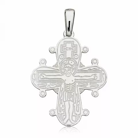 21 x 25 mm Dagmar-Kreuz mit Vater Unser aus Silber