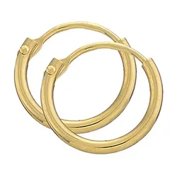 11 mm BNH Kreole in 14 Karat Gold