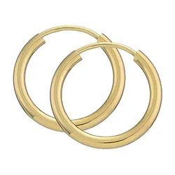 15 mm BNH Kreolenohrringe in 14 Karat Gold