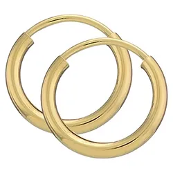 13 mm BNH Kreole in 8 Karat Gold