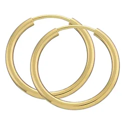 20 mm BNH Kreolenohrringe in 8 Karat Gold