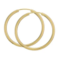 30 mm BNH Kreolenohrringe in 8 Karat Gold