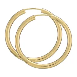 30 mm BNH Kreolenohrringe in 8 Karat Gold