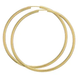 60 mm BNH Kreolenohrringe in 8 Karat Gold