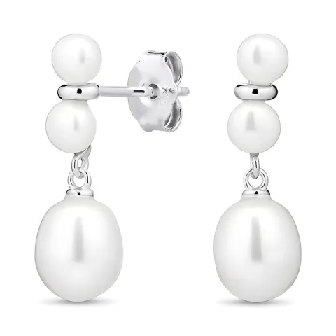 6-6,5 mm Perle Ohrringe in Silber