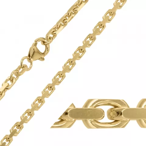 BNH Anker facet halskette aus 8 Karat Gold 36 cm x 2,8 mm