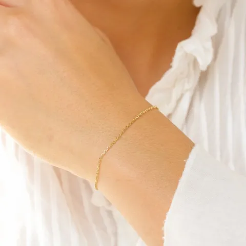 BNH Anker facet armband aus 8 Karat Gold 17 cm x 1,3 mm