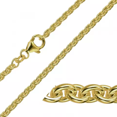 BNH Anker runden Armband aus 14 Karat Gold 17 cm x 2,3 mm