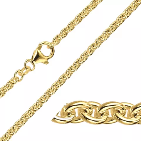 BNH Anker runden Armband aus 14 Karat Gold 17 cm x 3,1 mm