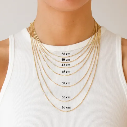 BNH Veneziahalskette aus 8 Karat Gold 38 cm x 1,0 mm