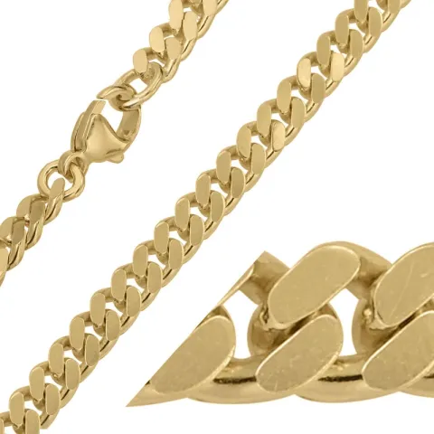 BNH Panzerhalskette aus 8 Karat Gold 45 cm x 4,7 mm