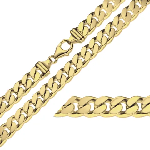 BNH Panzerarmband aus 14 Karat Gold 21 cm x 9,0 mm