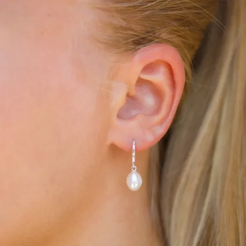 Perle Ohrringe in Silber