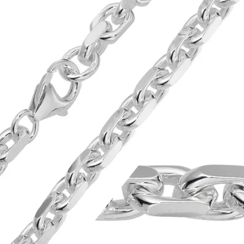 BNH Anker facet halskette aus Silber 38 cm x 7,8 mm