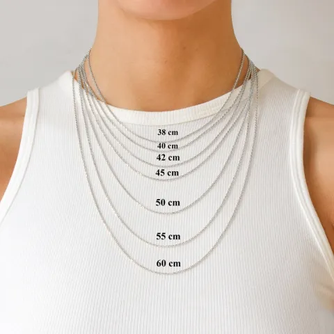 BNH Anker facet halskette aus Silber 40 cm x 7,8 mm