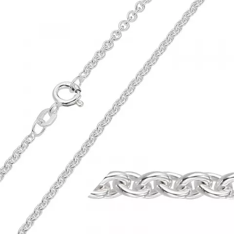 BNH Anker runden Halskette aus Silber 38 cm x 2,0 mm