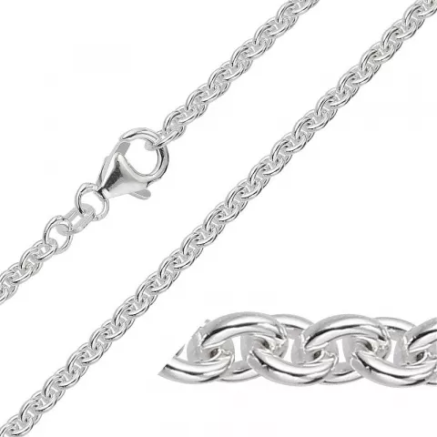 BNH Anker runden Halskette aus Silber 40 cm x 2,3 mm
