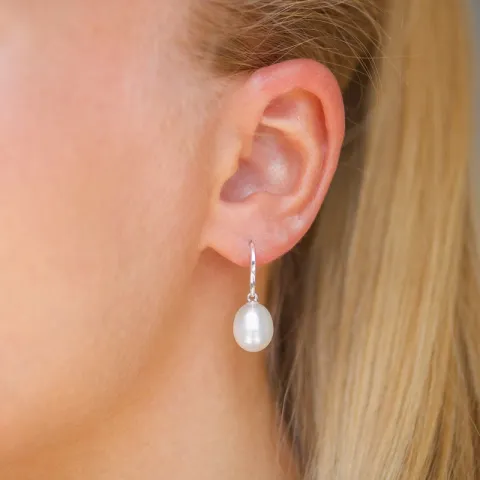 Perle Ohrringe in Silber