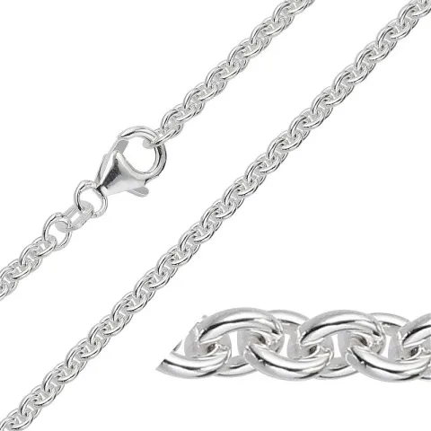 BNH Anker runden Halskette aus Silber 80 cm x 2,3 mm