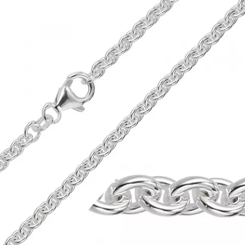 BNH Anker runden Halskette aus Silber 40 cm x 2,9 mm