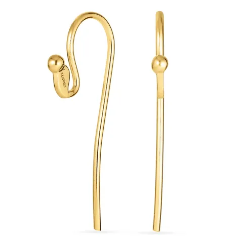 Kugel Ohrhaken in vergoldetem Silber