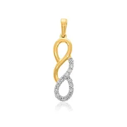 Diamant Anhänger in 14 karat Gold 0,10 ct