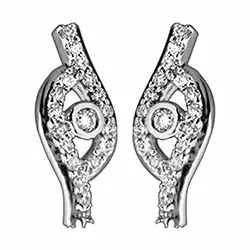 Diamant Ohrstecker in 14 Karat Weißgold mit Diamant