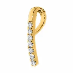 Diamantanhänger in 14 karat Gold 0,08 ct