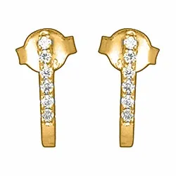 Diamant Ohrstecker in 14 Karat Gold mit Diamant 