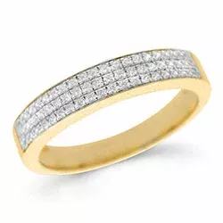 Diamant Gold Ring in 14 Karat Gold 0,18 ct