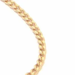 Karte Panzerhalskette aus vergoldetem Sterlingsilber 38 cm x 1,2 mm