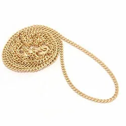 Elegant Panzerhalskette aus vergoldetem Sterlingsilber 50 cm x 1,4 mm