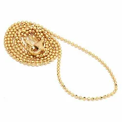 Karte Kugelhalskette aus vergoldetem Sterlingsilber 38 cm x 1,1 mm