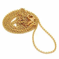 Ankerhalskette aus vergoldetem Sterlingsilber 45 cm x 1,4 mm